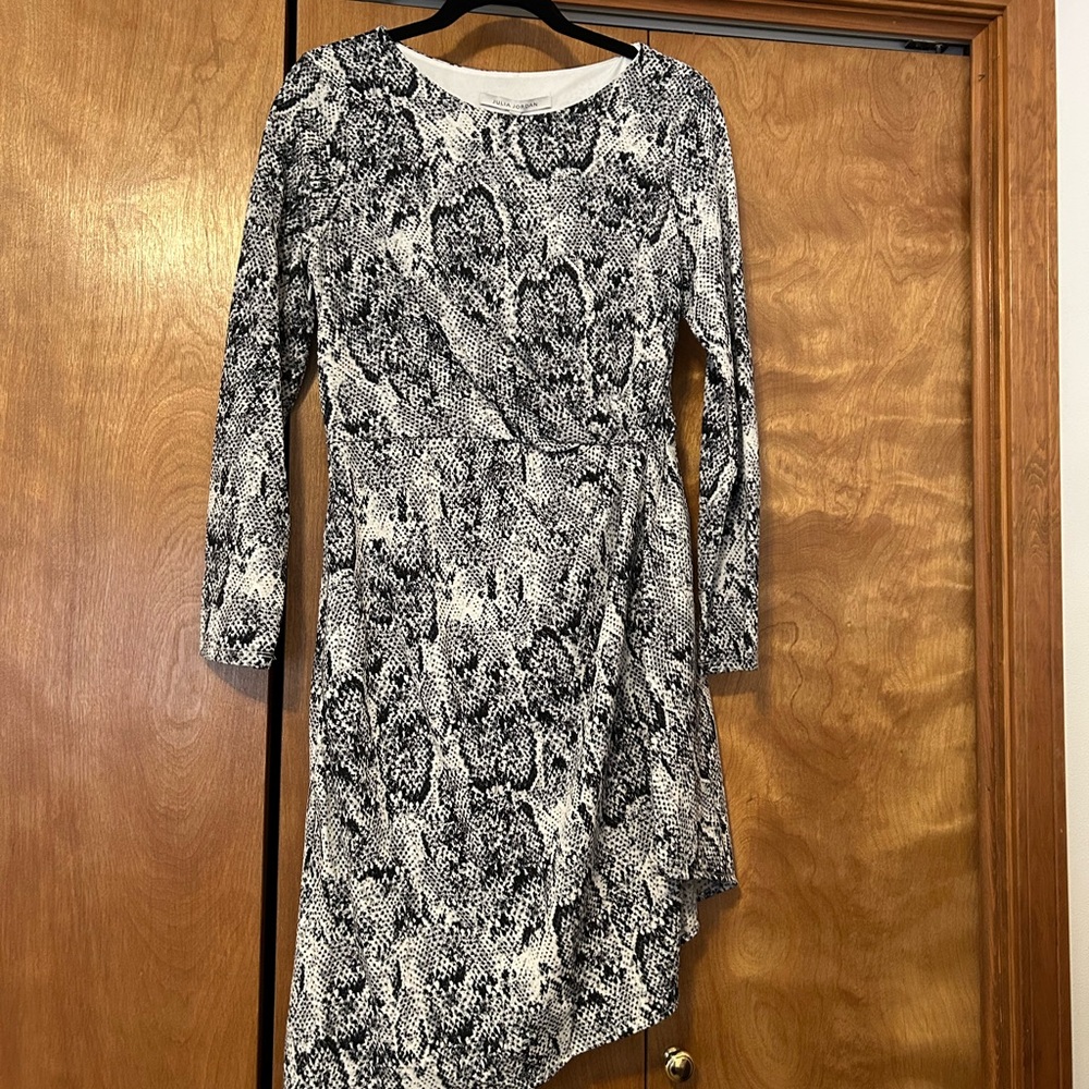 Black and White Asymmetrical Dress